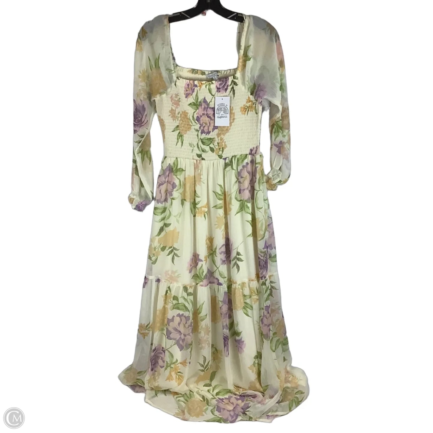 Dress Party Long By Patrons Of Peace In Floral Print, Size: M