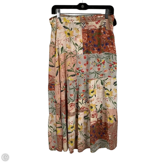 Skirt Maxi By Tahari In Floral Print, Size: M