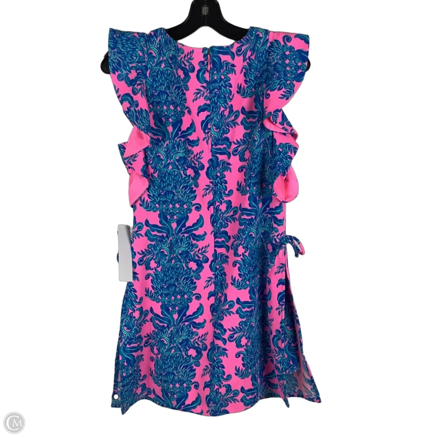 Romper Dress Designer By Lilly Pulitzer In Blue & Pink, Size: 2