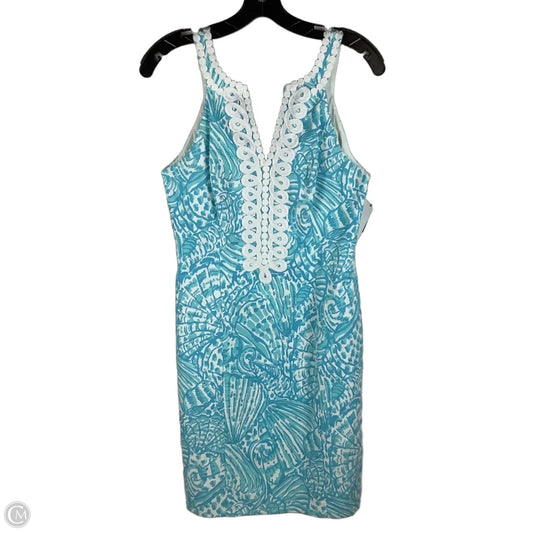 Dress Designer By Lilly Pulitzer In Blue & White, Size: 4