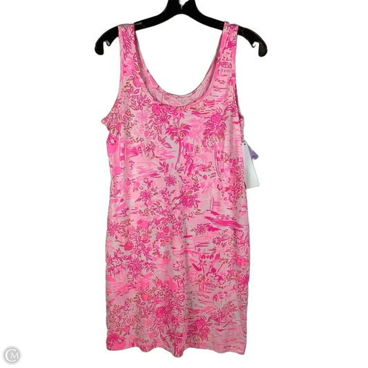 Dress Designer By Lilly Pulitzer In Orange & Pink, Size: S