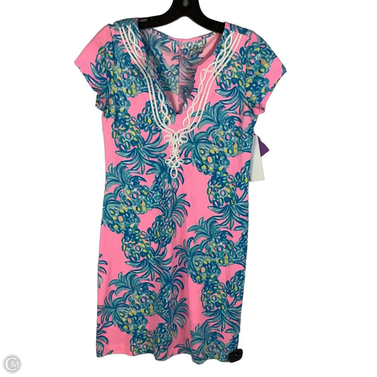 Dress Designer By Lilly Pulitzer In Blue & Pink, Size: Xs
