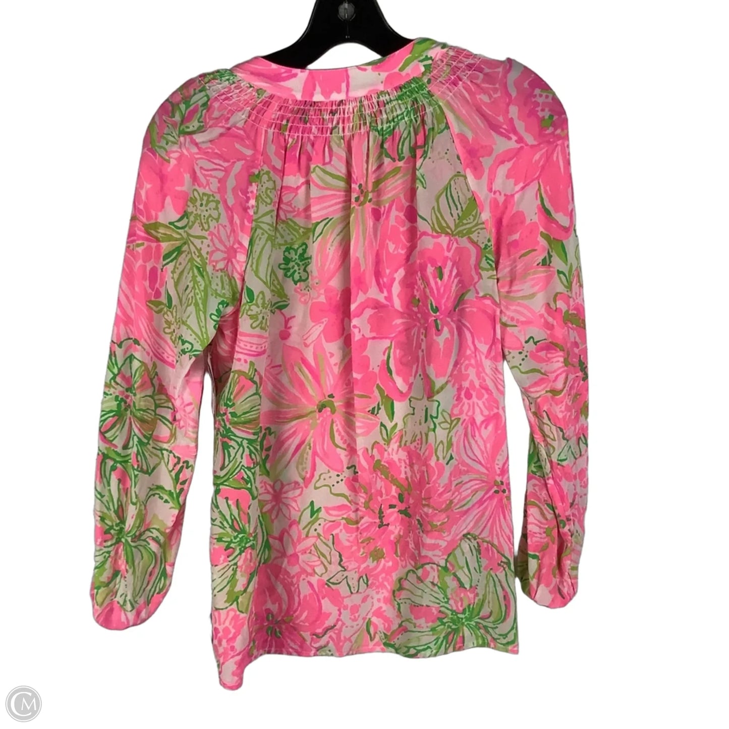 Top Long Sleeve Designer By Lilly Pulitzer In Pink, Size: Xs