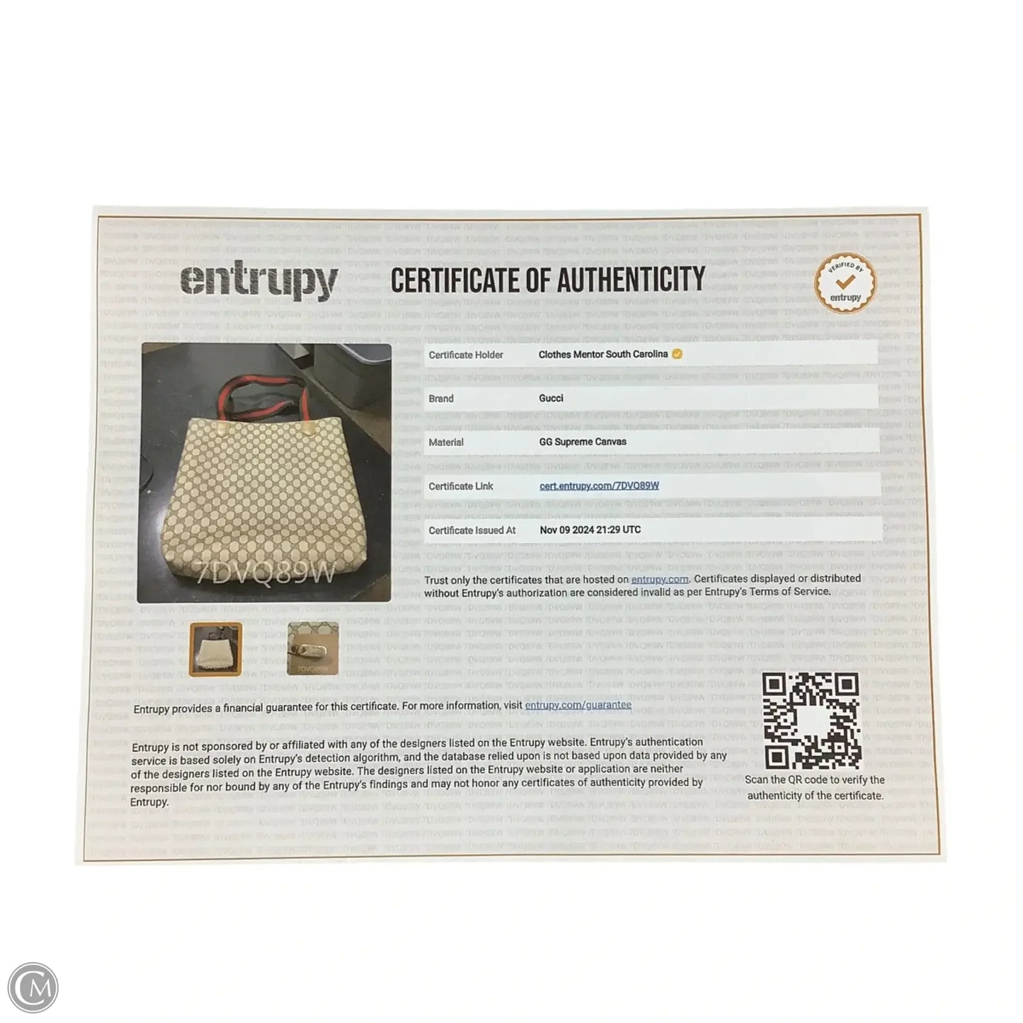 Tote Luxury Designer By Gucci, Size: Large