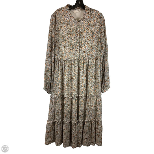 Dress Casual Maxi By Karlie In Floral Print, Size: L
