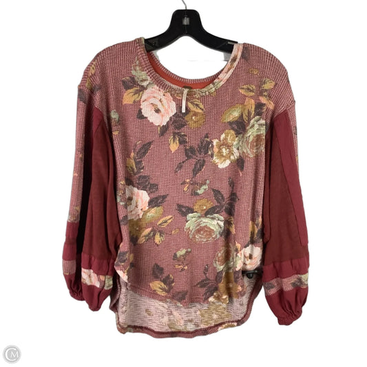 Top Long Sleeve By Free People In Multi-colored, Size: S
