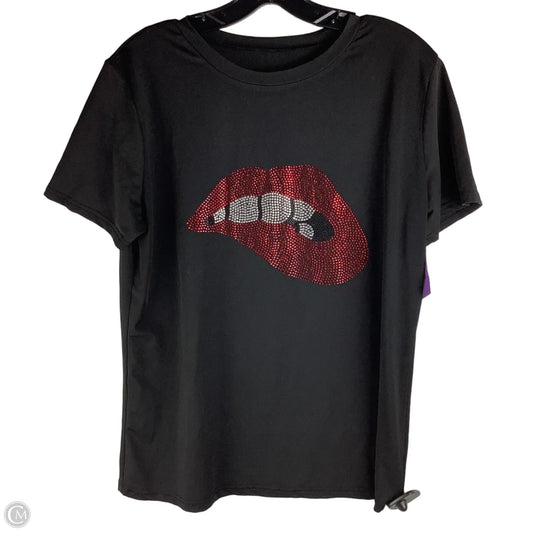 Top Short Sleeve Basic By Clothes Mentor In Black, Size: Xl