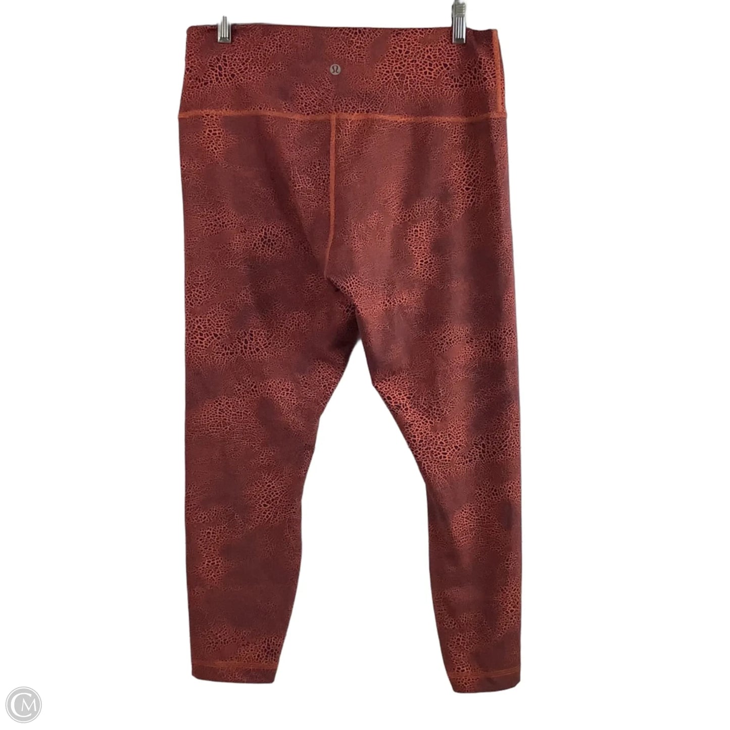 Athletic Capris By Lululemon In Orange, Size: 14