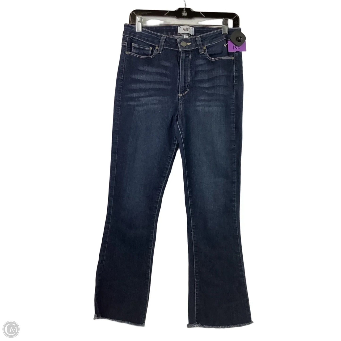Jeans Straight By Paige In Blue Denim, Size: 10