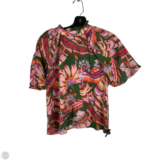 Top Short Sleeve By Thml In Multi-colored, Size: Xs