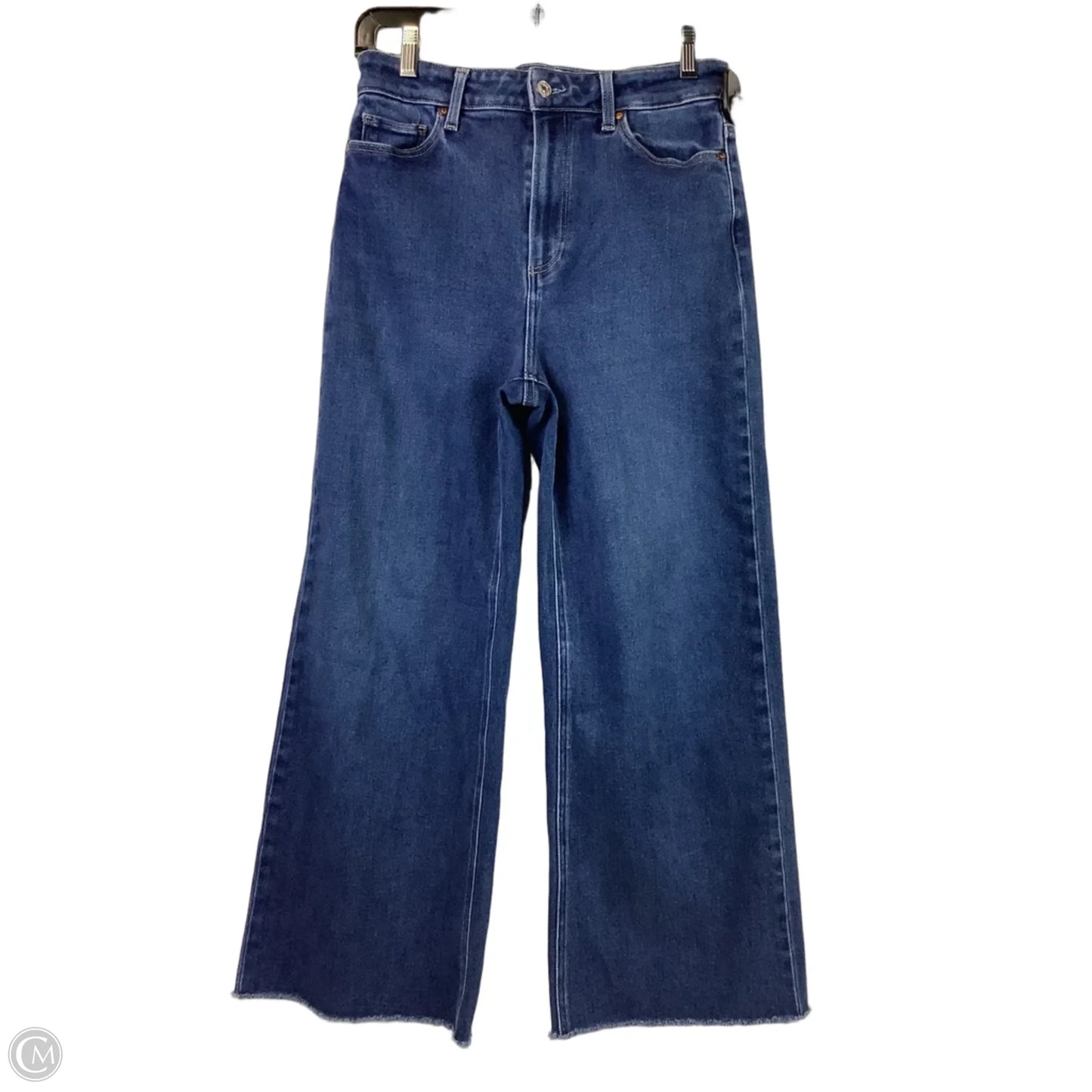 Jeans Wide Leg By Paige In Blue Denim, Size: 8 (29)