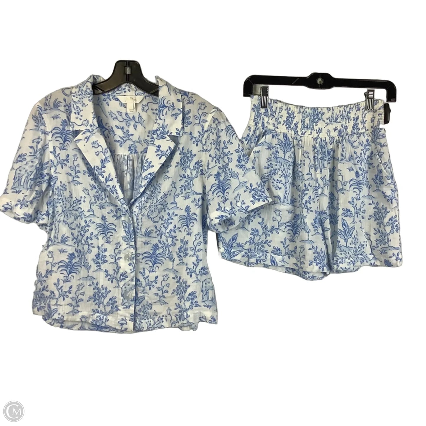 Shorts Designer By Lilly Pulitzer In Blue & White, Size: Xs
