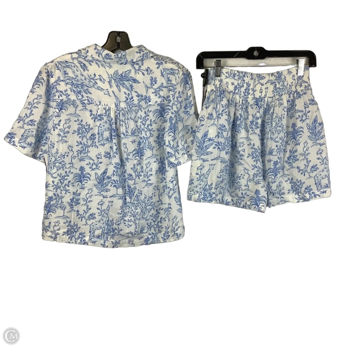 Shorts Designer By Lilly Pulitzer In Blue & White, Size: Xs
