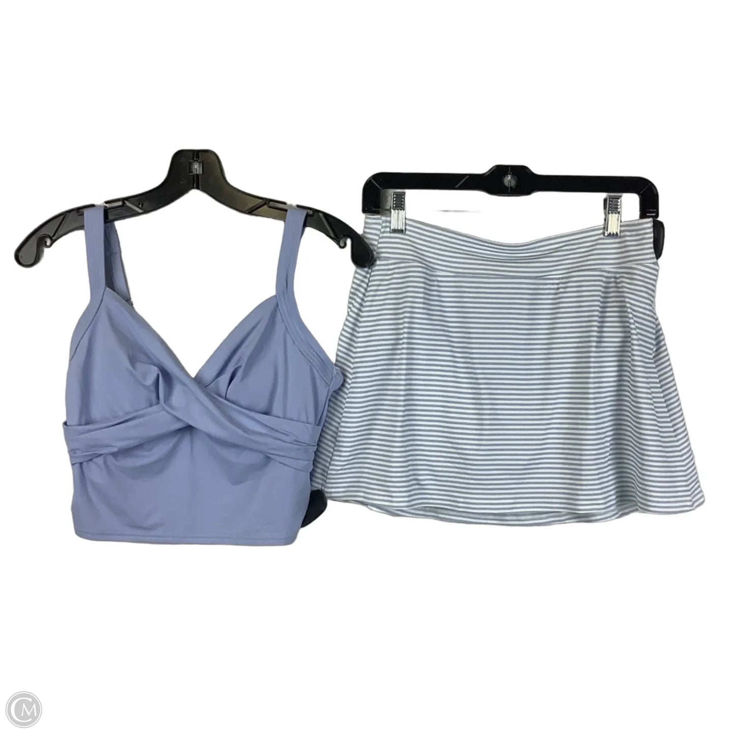 Swimsuit 2pc By Lands End In Striped Pattern, Size: 4