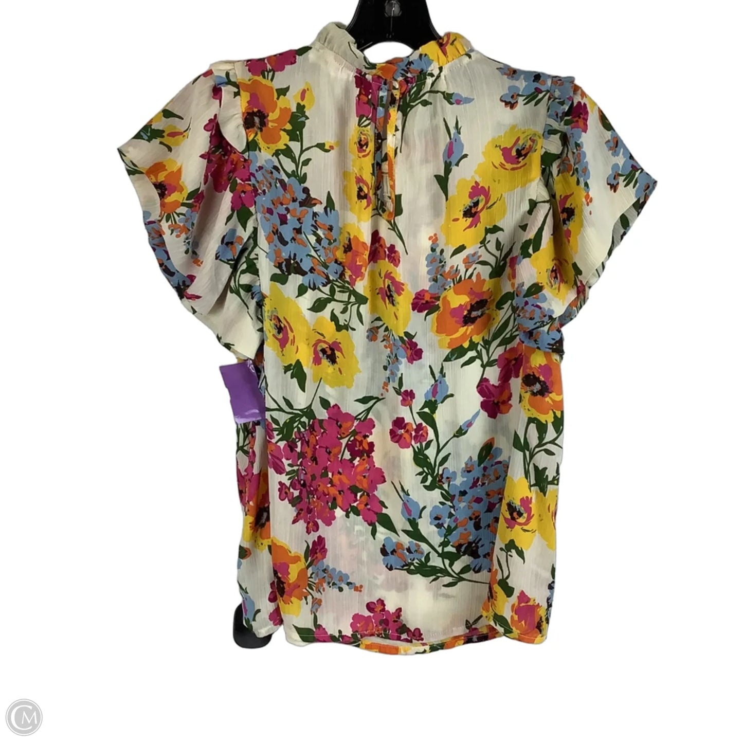Top Short Sleeve By Thml In Floral Print, Size: S