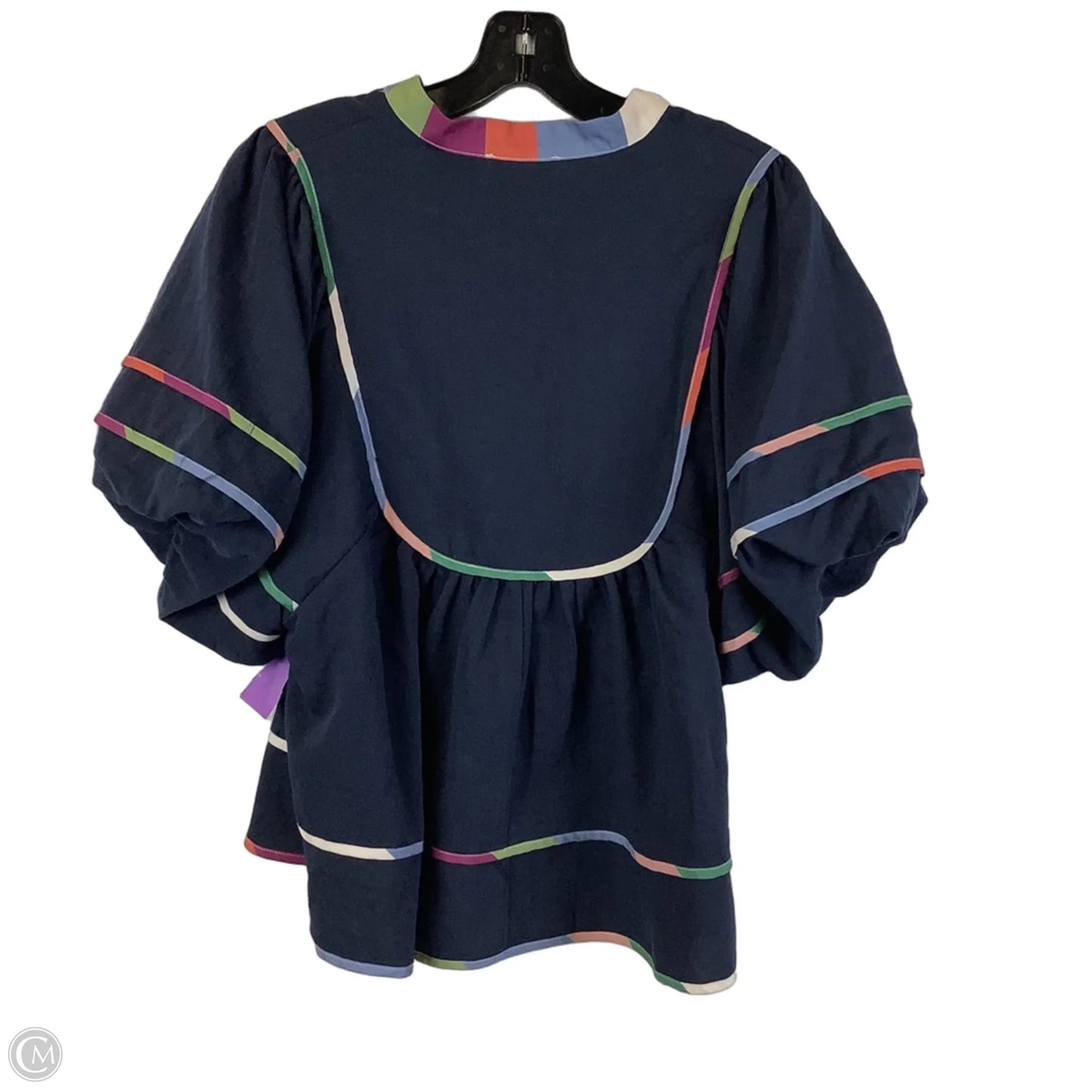 Top Short Sleeve By Entro In Navy, Size: S