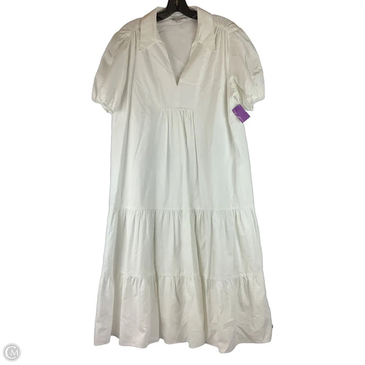 Dress Casual Midi By English Factory In White, Size: L 100% cotton