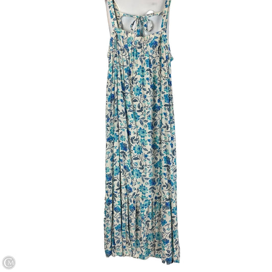 Dress Casual Maxi By Old Navy In Blue & Cream, Size: Xl