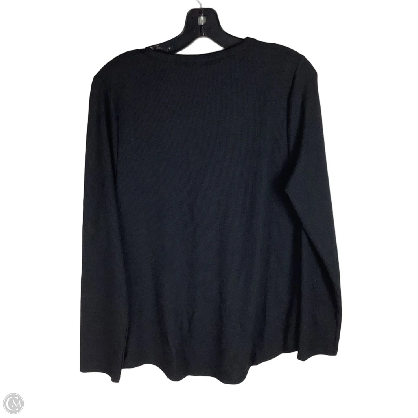 Athletic Top Long Sleeve Crewneck By Athleta In Black, Size: L