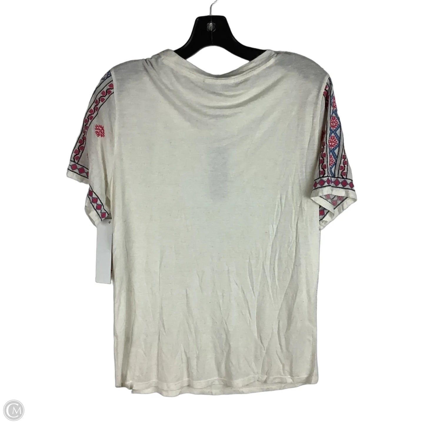 Top Short Sleeve Designer By Rebecca Minkoff In Cream, Size: L