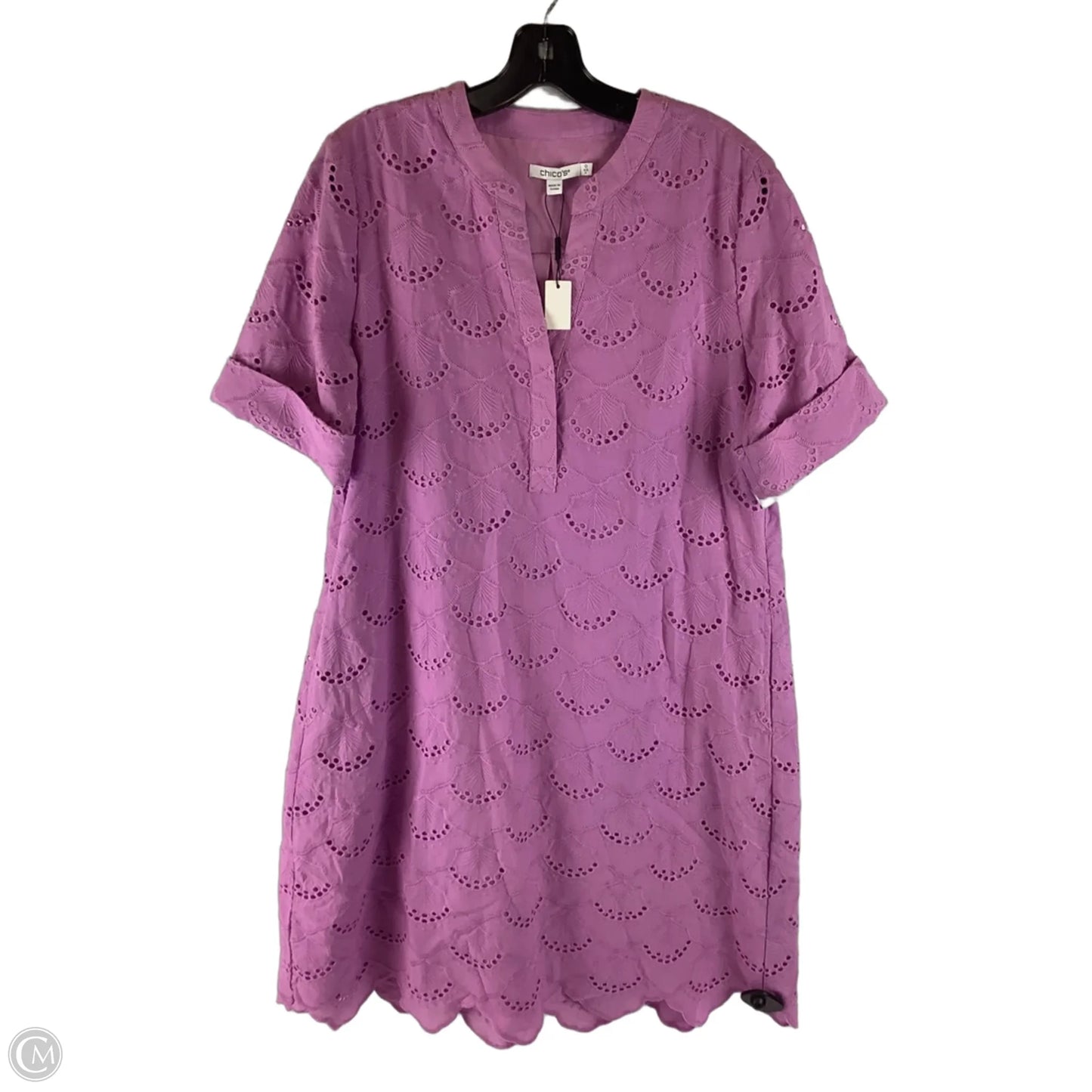 Dress Party Midi By Chicos In Purple, Size: 4