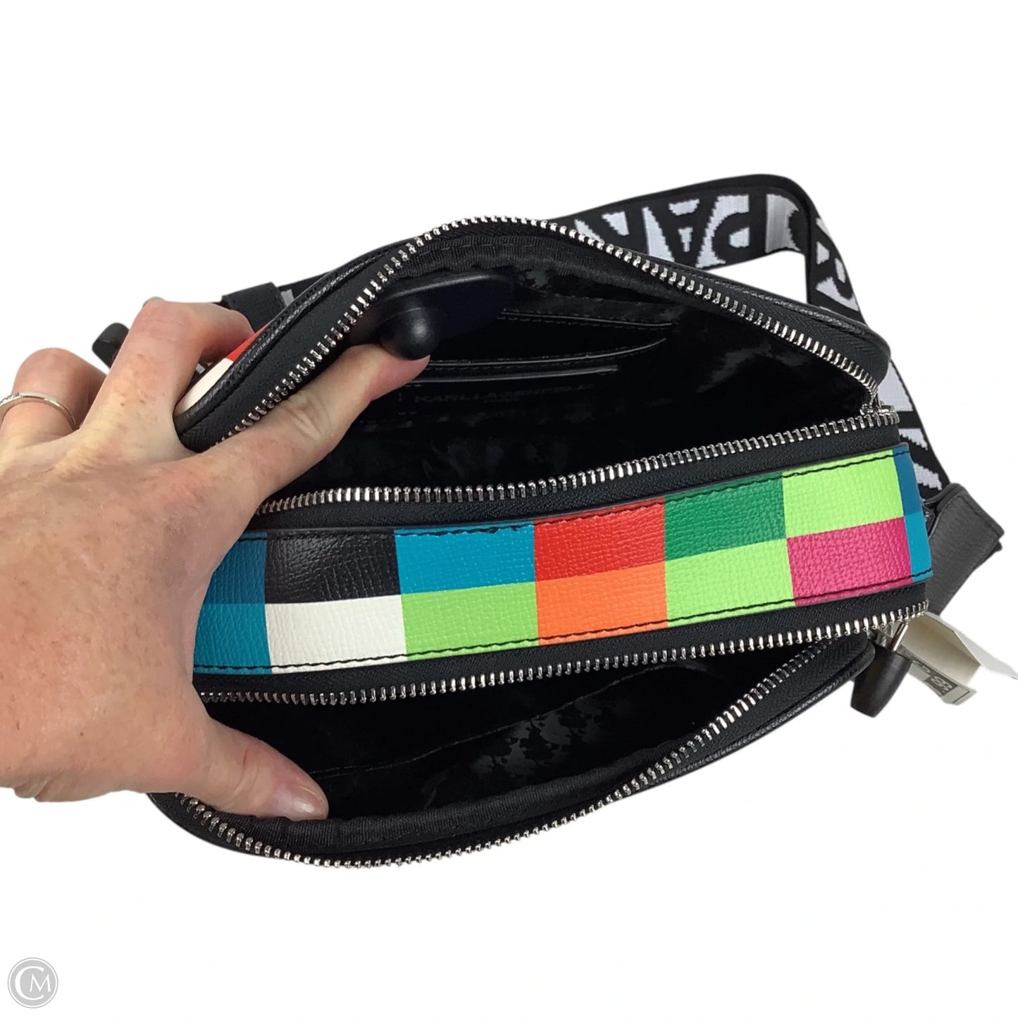 Crossbody Designer By Karl Lagerfeld, Size: Medium