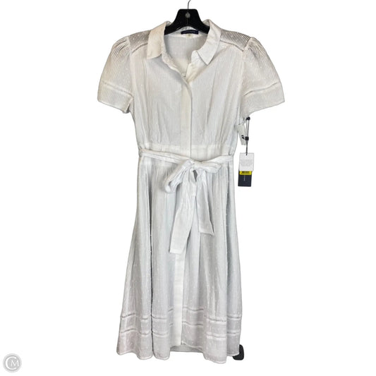 Dress Party Midi By Tommy Hilfiger In White, Size: 2