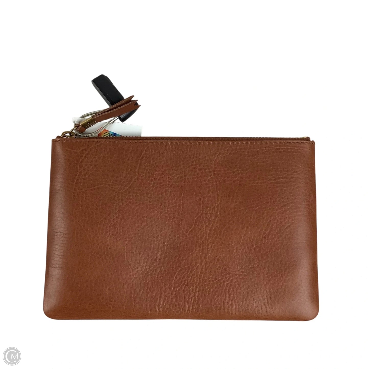 Clutch Leather By Madewell, Size: Medium