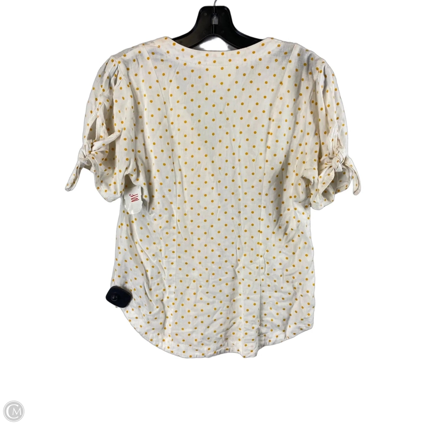 Top Short Sleeve By Maeve In Polkadot Pattern, Size: S