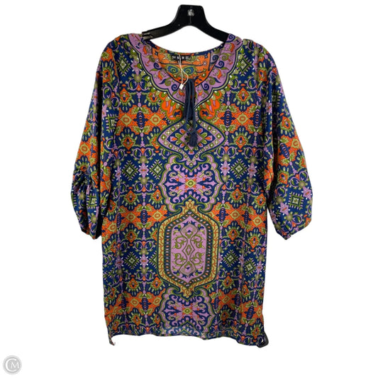 Tunic 3/4 Sleeve By Cmc In Multi-colored, Size: L