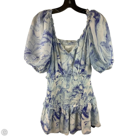 Dress Party Short By Cmb In Blue & White, Size: Xs