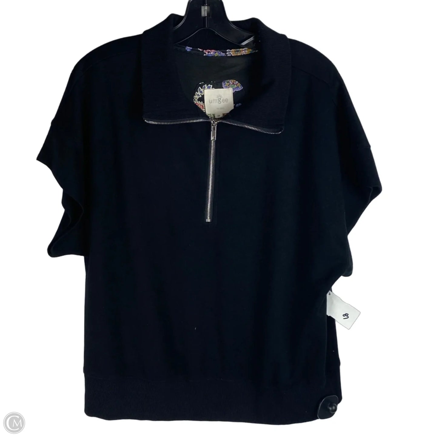Sweatshirt Collar By Umgee In Black, Size: M
