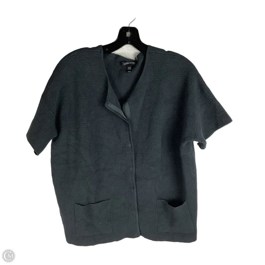 Sweater Cardigan By Eileen Fisher In Grey, Size: M