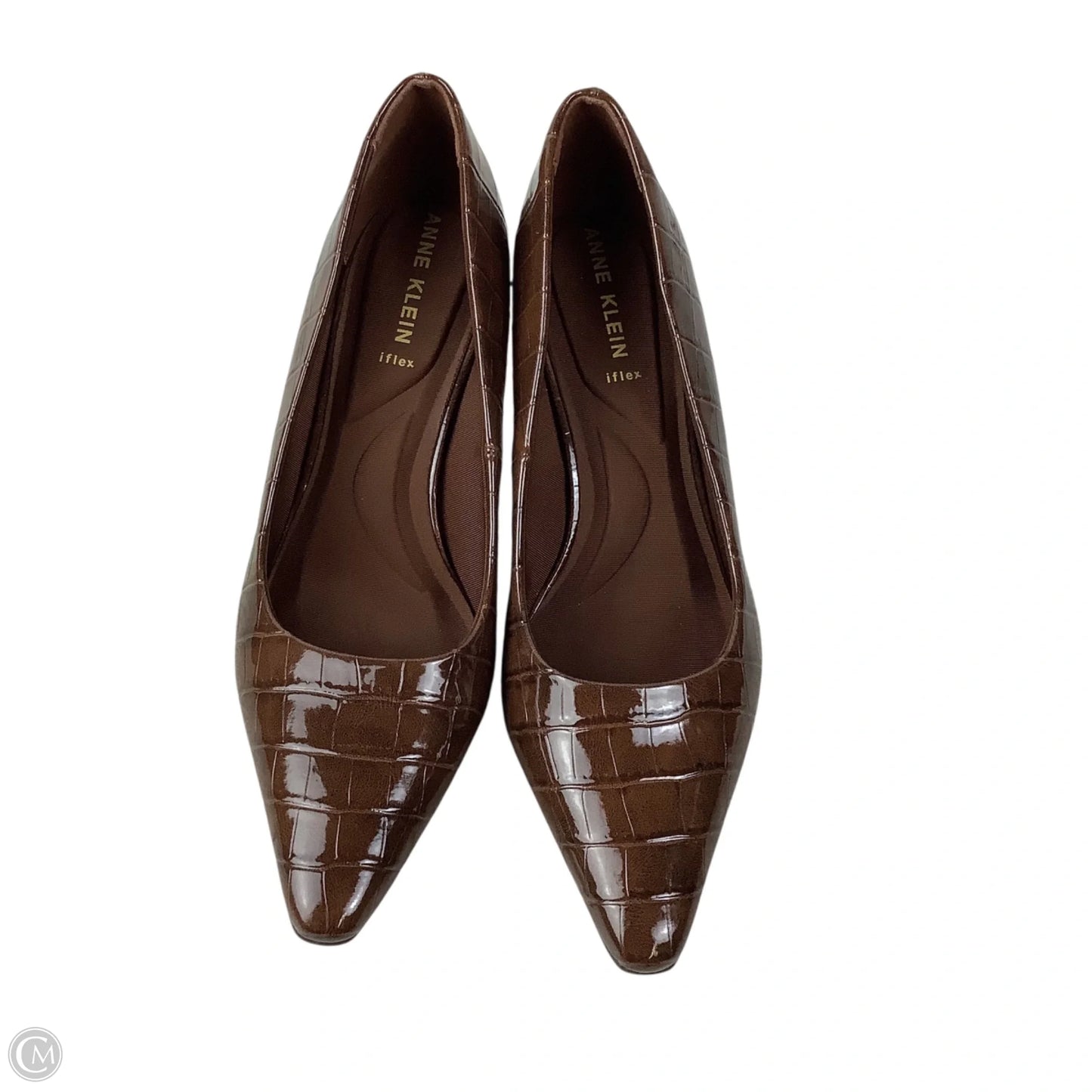 Shoes Heels Kitten By Anne Klein In Brown, Size: 8.5