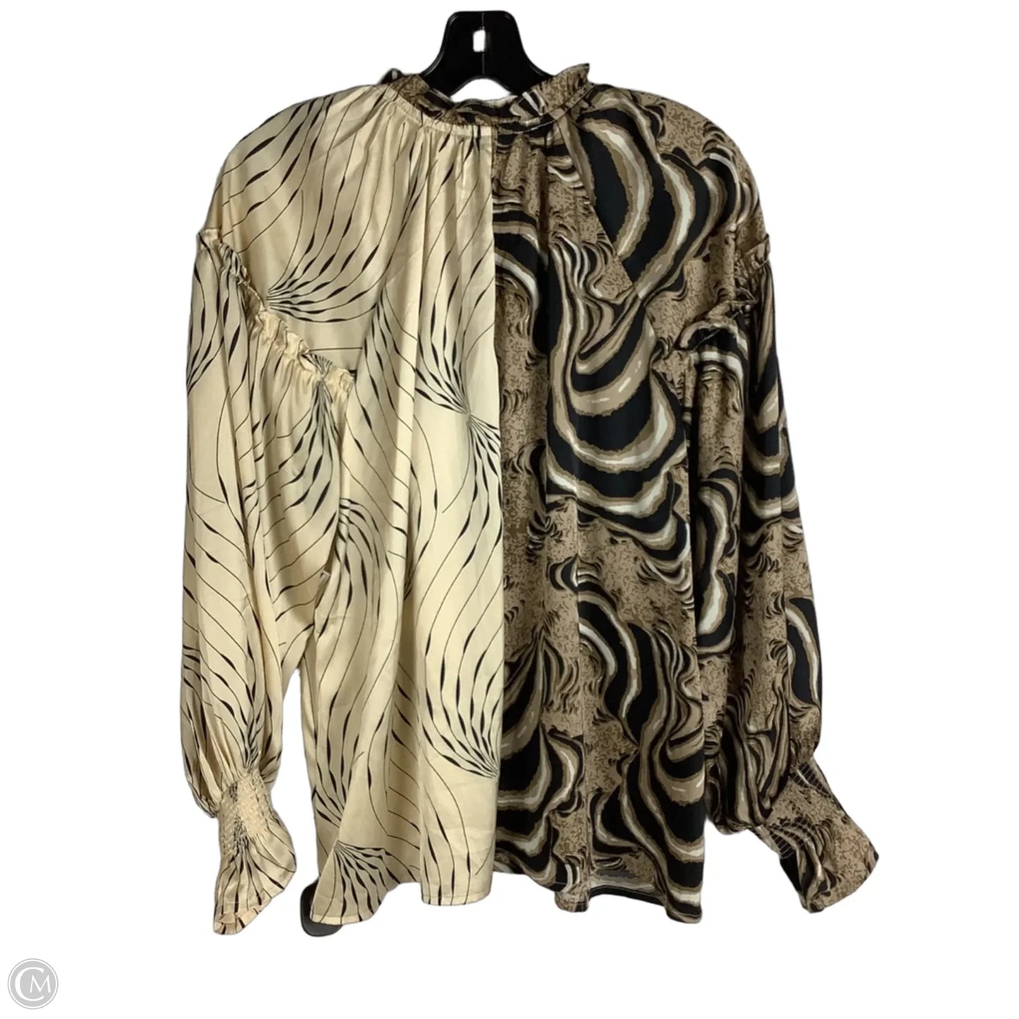 Top Long Sleeve By Entro In Animal Print, Size: M