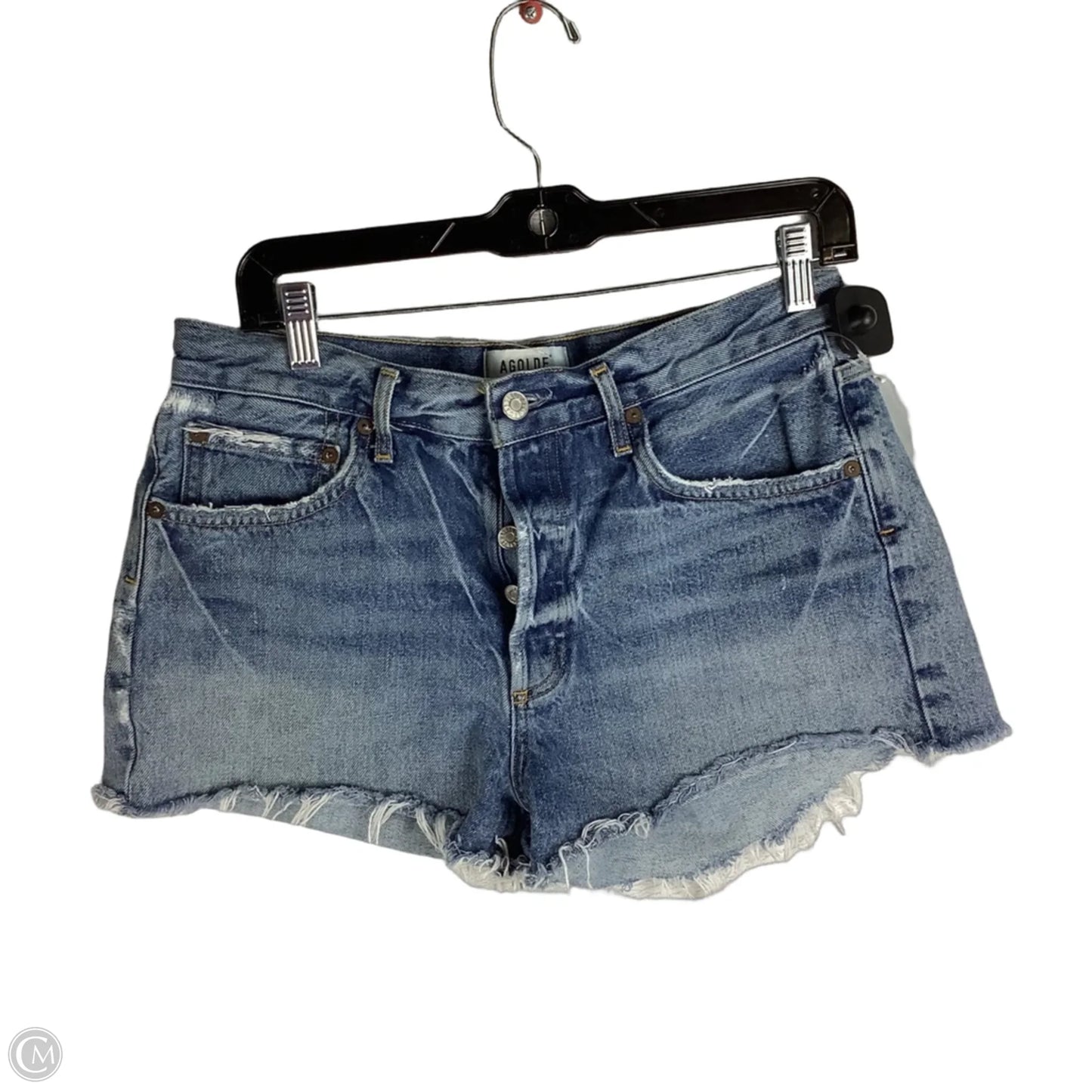 Shorts Designer By Agolde In Blue Denim, Size: 6 (28)
