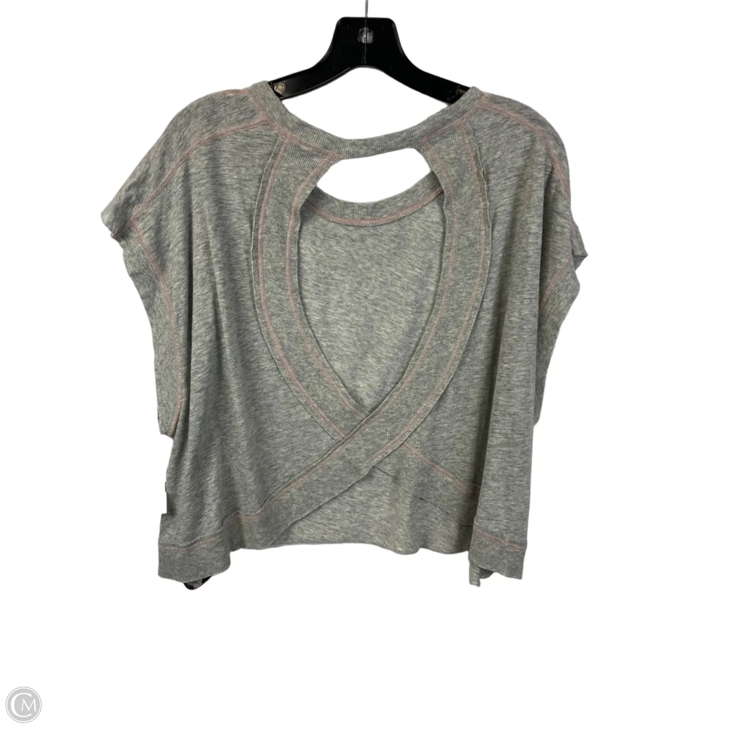 Athletic Top Short Sleeve By Free People In Grey, Size: M