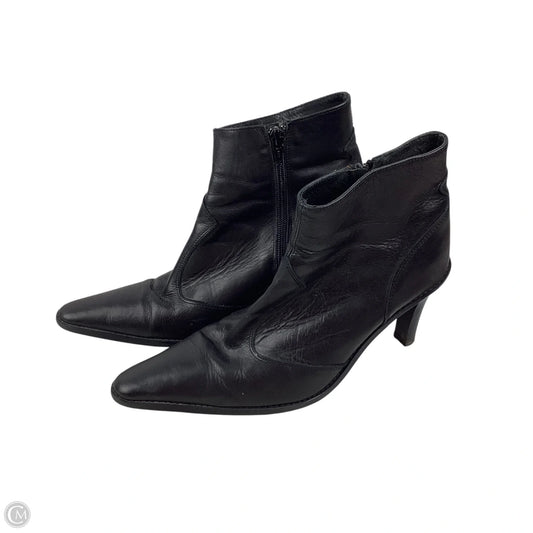 Boots Ankle Heels By Zara In Black, Size: 9.5 (40)