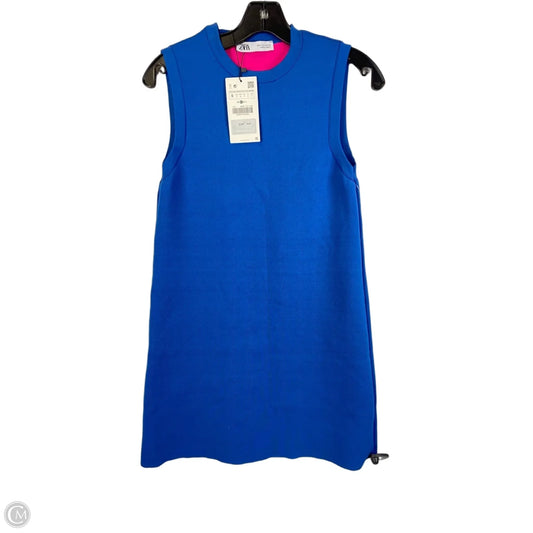 Dress Work By Zara In Blue & Pink, Size: S