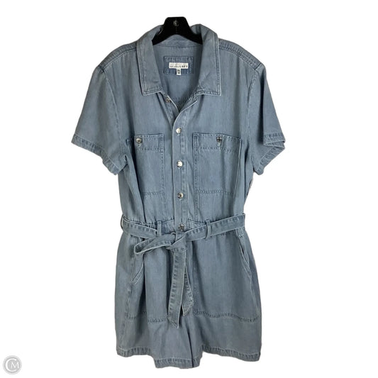 Romper By Loft In Blue Denim, Size: 16