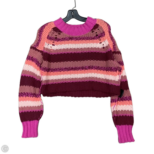 Sweater By Free People In Purple & Red, Size: Xs