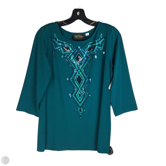 Top Long Sleeve By Clothes Mentor In Teal, Size: S