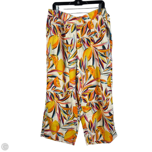 Pants Linen By C And C In Multi-colored, Size: Xl