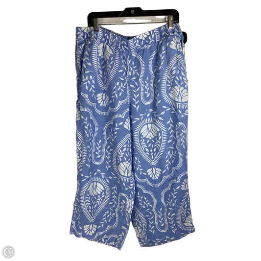 Pants Linen By Joie In Blue & White, Size: Xl