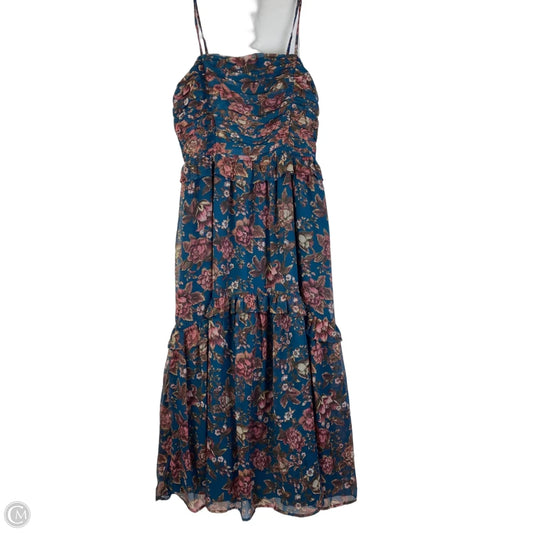 Dress Party Long By Loft In Floral Print, Size: M