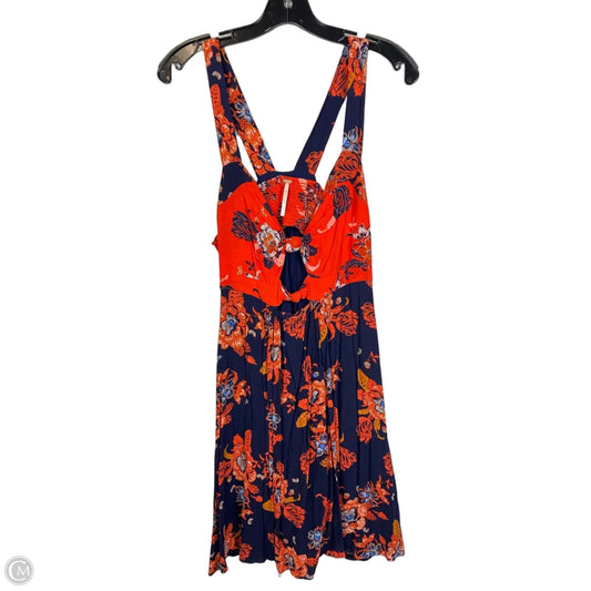 Dress Casual Short By Free People In Blue & Orange, Size: L