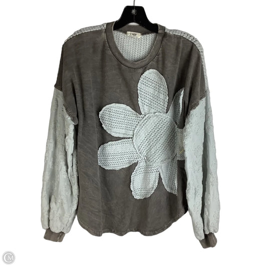 Top Long Sleeve By Clothes Mentor In Brown, Size: S