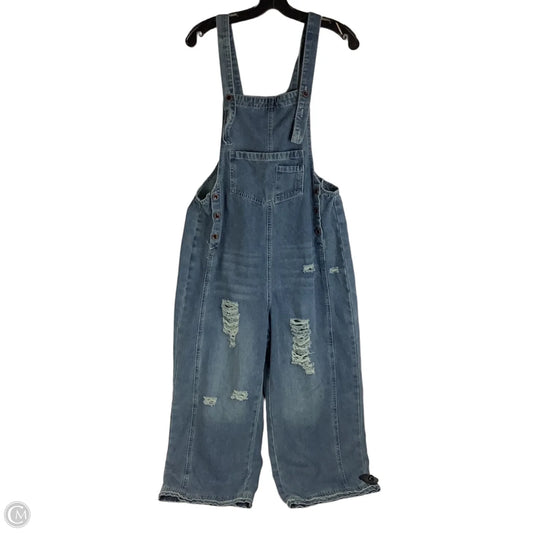 Overalls By Clothes Mentor In Blue Denim, Size: M