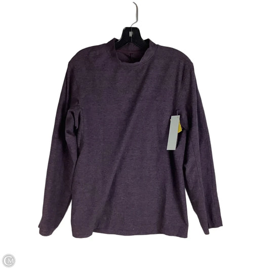 Athletic Top Long Sleeve Collar By Lululemon In Purple, Size: S