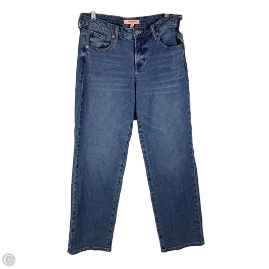 Jeans Straight By Juicy Couture In Blue Denim, Size: 4 / 27